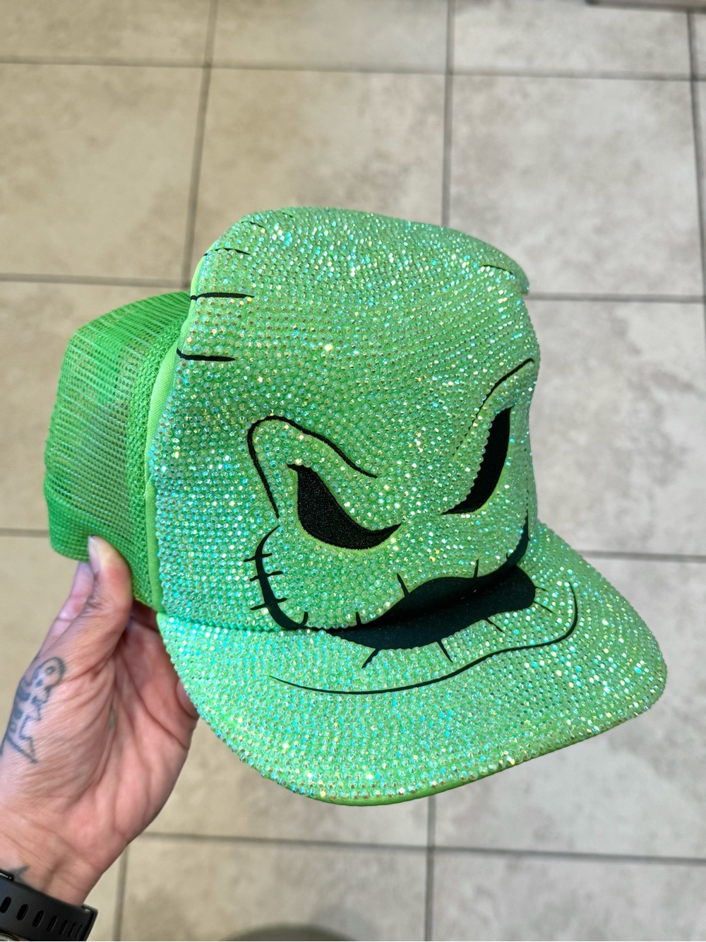 Disney Neon Green Mesh Character Trucker Hat - Picture 3 of 7
